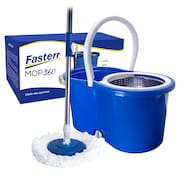 Balde Mop 360 Com Esfregão Giratório Inox Fasterr - FST012