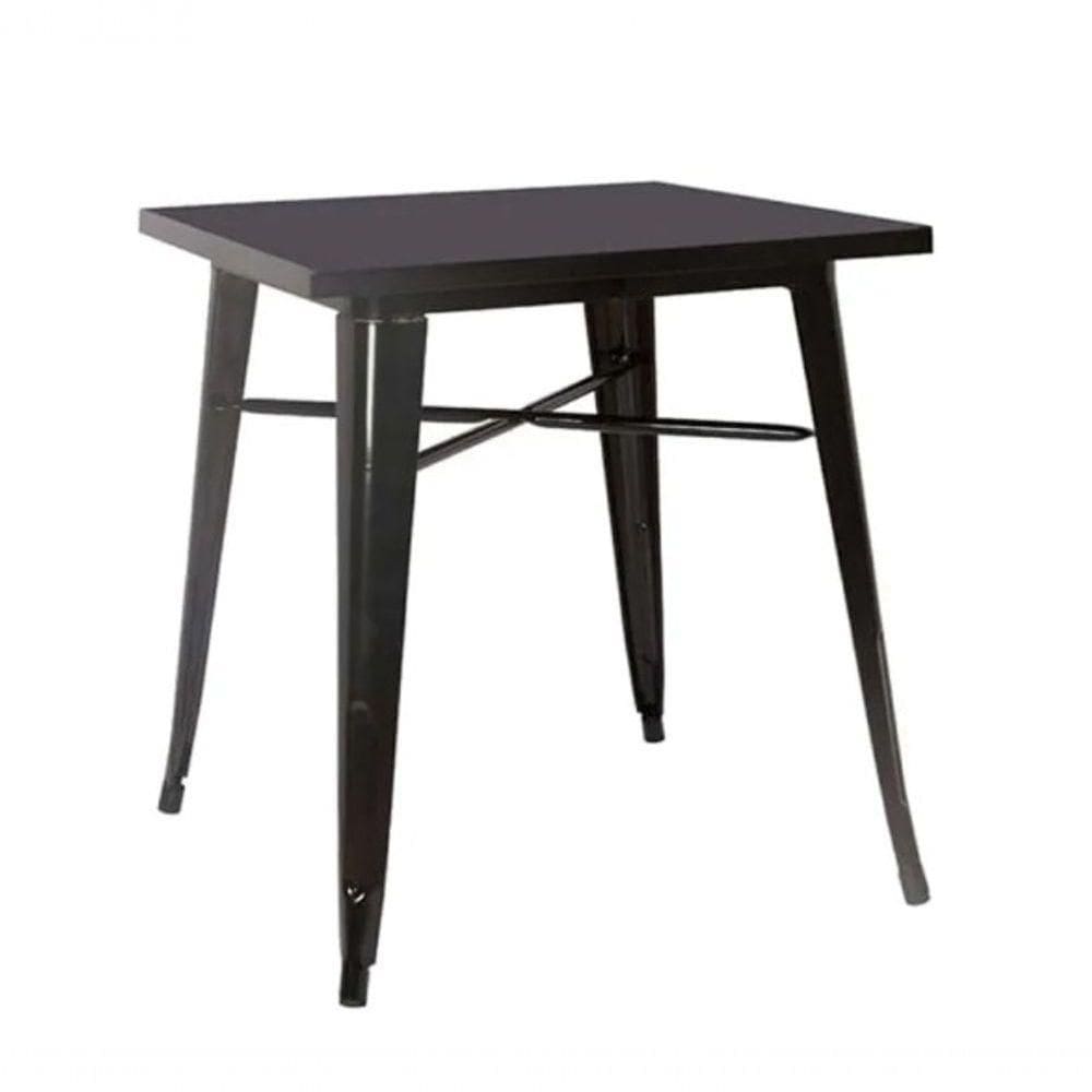 Mesa Bar Quadrada Tolix Iron Preto 80x80