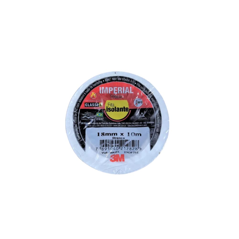 Fita Isolante Branca 10M 0,13Mmx18mm Imperial - 3M