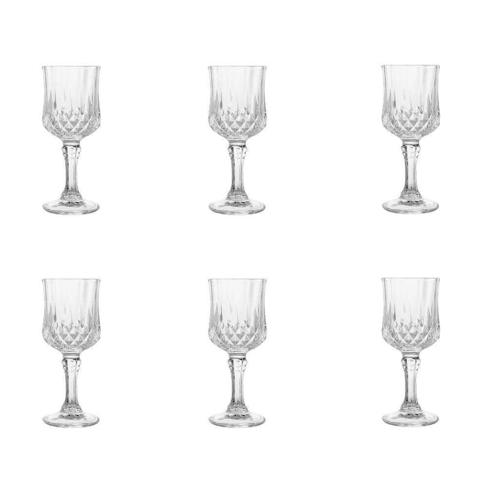 Conjunto De Taças De Vidro Para Licor 6 Peças 60 Ml Diamante Lyor