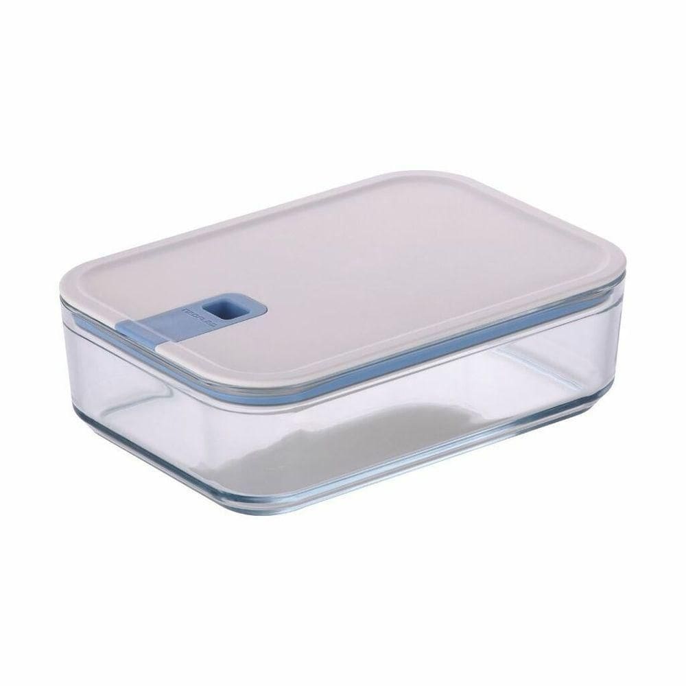 Pote De Vidro Hermético Retangular - Tampa Com Alavanca - 1600ml - Perfect Seal - Neoflam