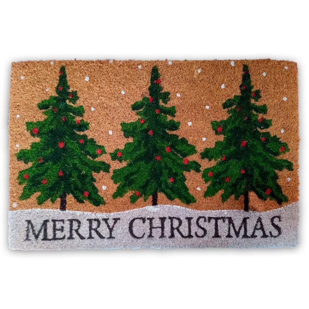Tapete Capacho Natalino 40X60Cm Merry Christmas Cromus