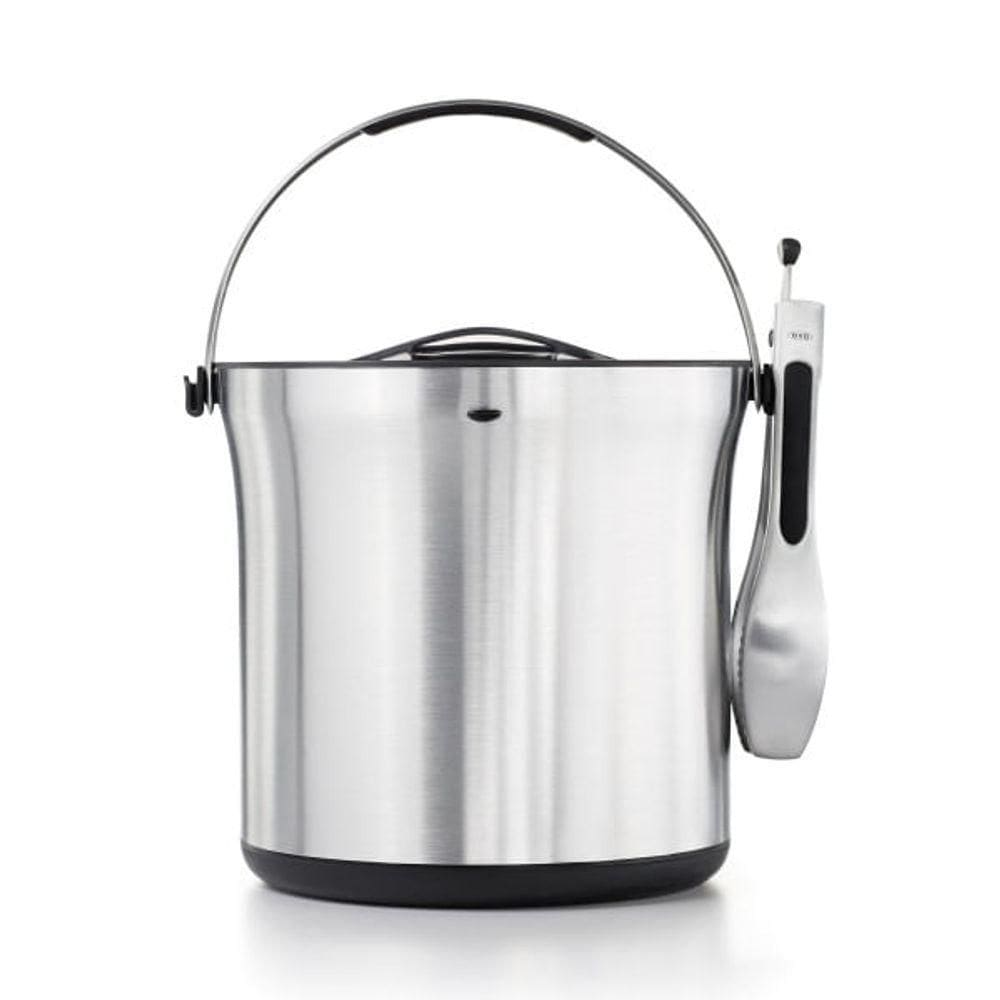Balde De Gelo Com Pinça Em Inox 3,78 Litros Oxo