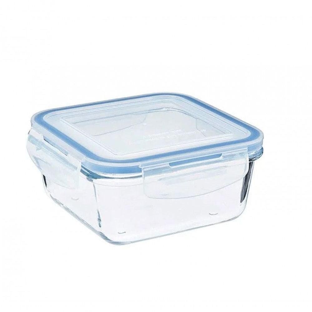 Pote Hermetico Quadrado Marmita De Vidro 380 Ml - Mimo