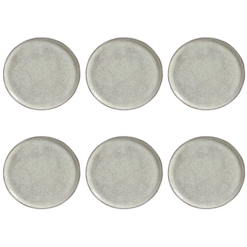 Conjunto De Pratos Rasos 06 Peças Bio Pistache Porto Brasil