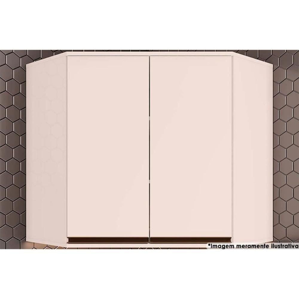 Armário De Cozinha Modulado Connect Canto Oblíquo C/2portas 80x83cm Off White - Henn