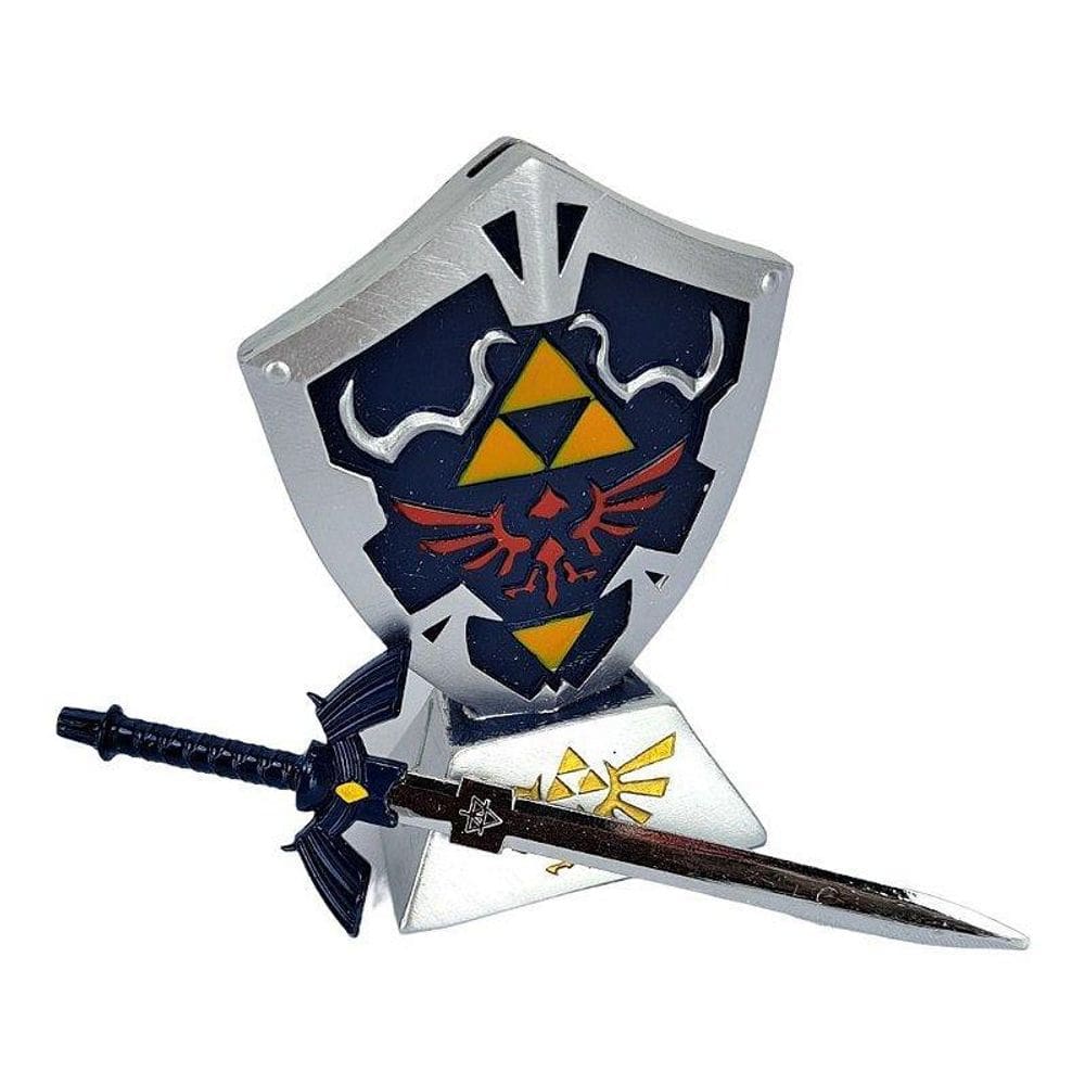 Espada E Escudo Zelda Com Suporte De Mesa Abridor De Carta