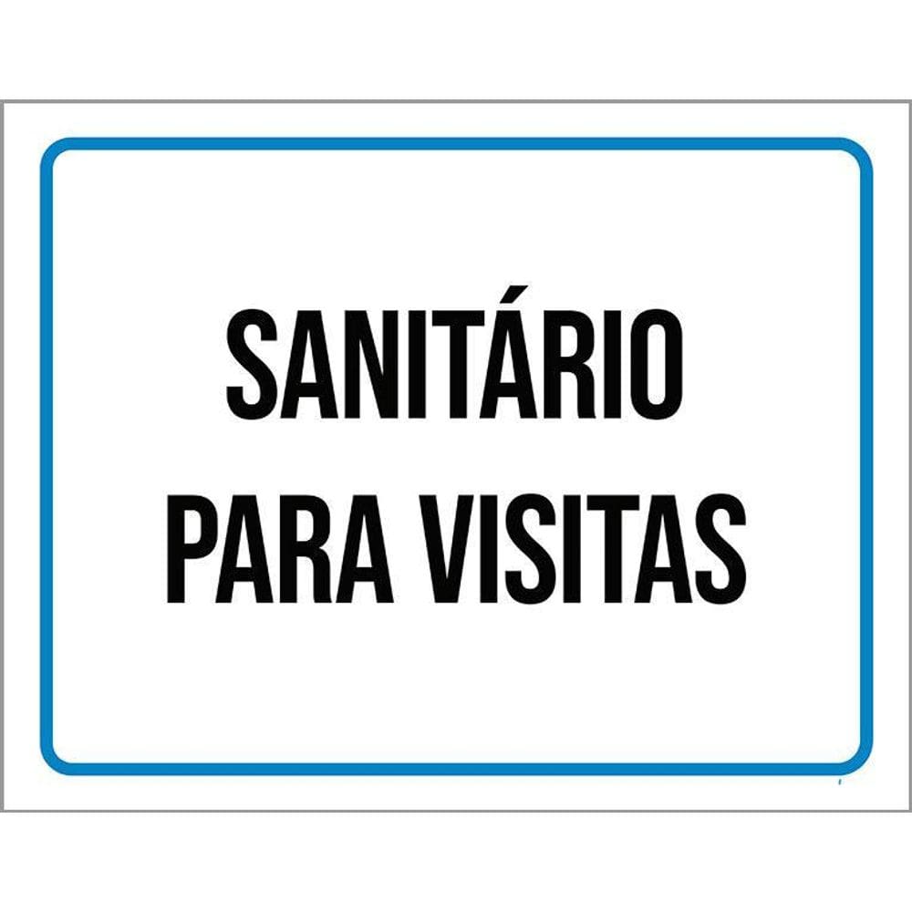 Placa Sinalização - Sanitário Para Visitas 36X46