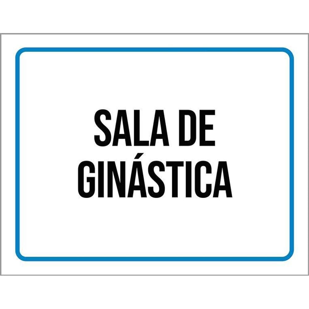 Kit 3 Placas Ambiente Sinalização Setor Sala De Ginástica