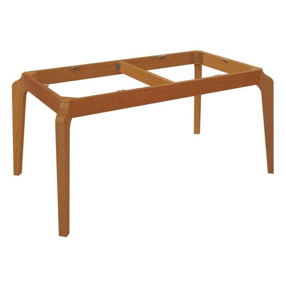 Base Mesa De Jantar Petra Bam008-ca Madeira Maciça S/ Tampo Carvalho - Kappesberg