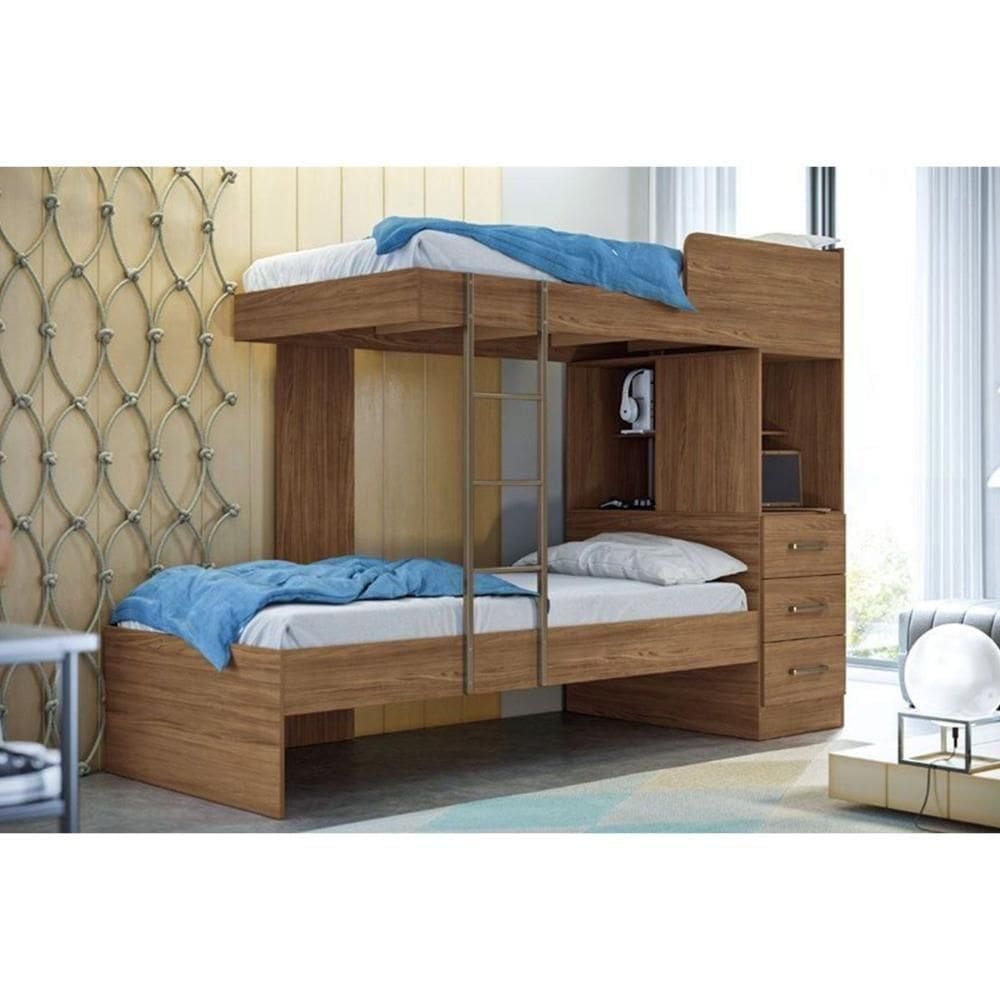 Beliche Havana Plus 3 Gavetas Jatoba - Santos Andirá