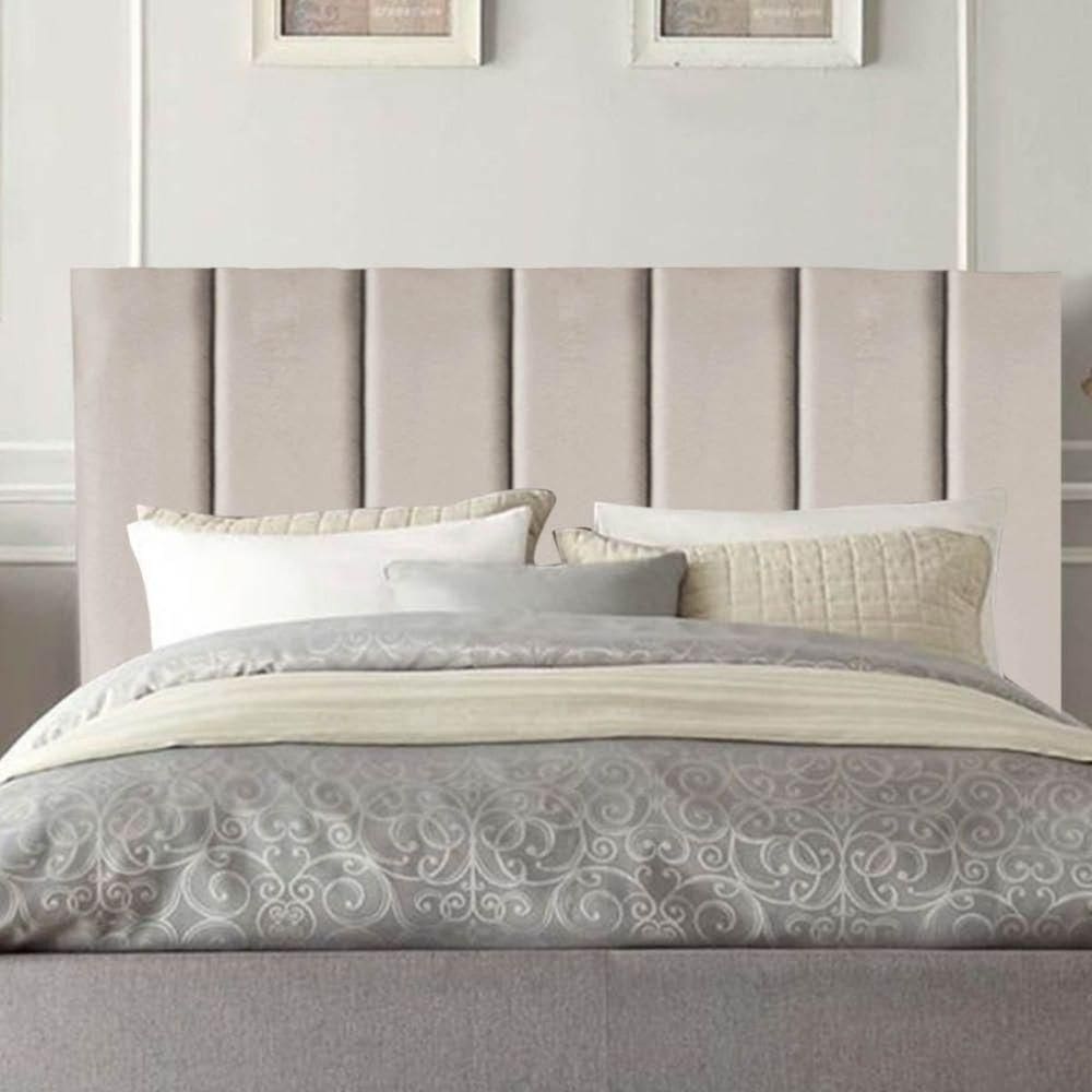 Cabeceira Cama Casal Queen Size 160 Cm Eloá Corino E Frame Cor:bege