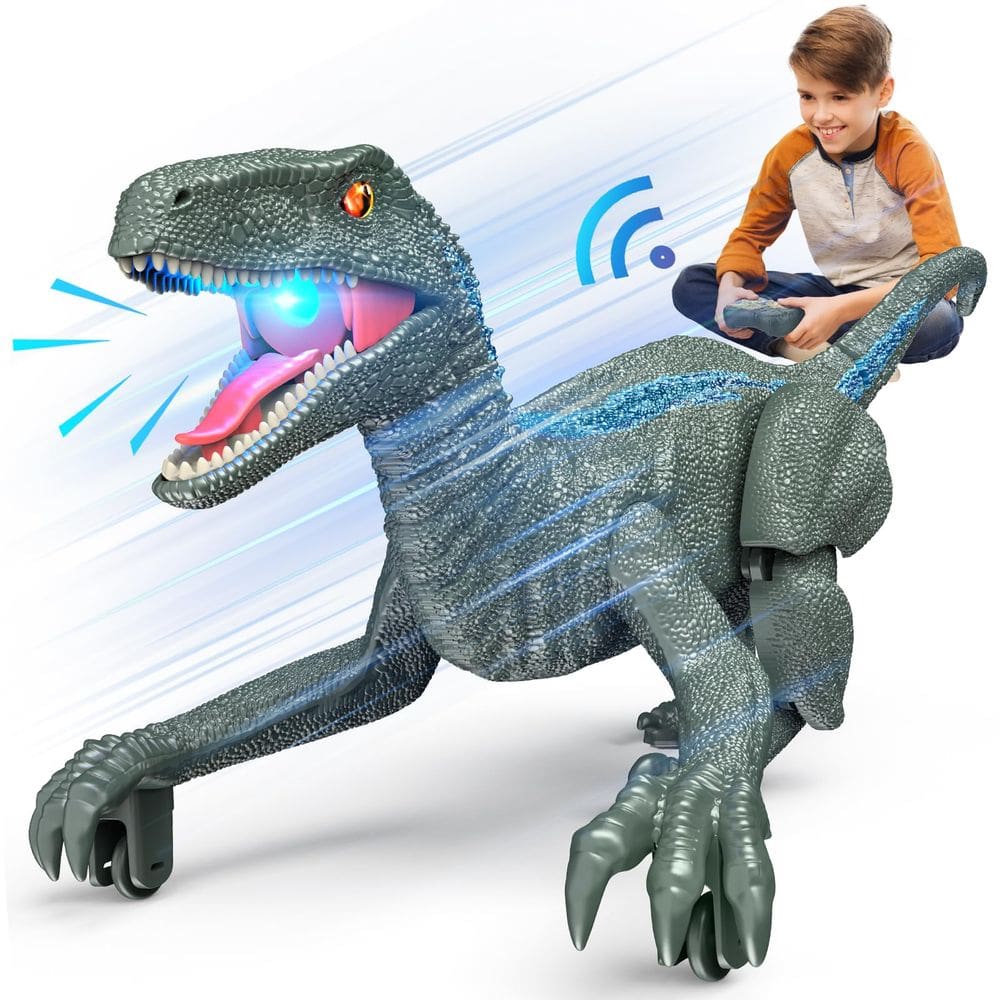 Controle remoto Dinosaur J Rootage realista para crianças de 3 a 5
