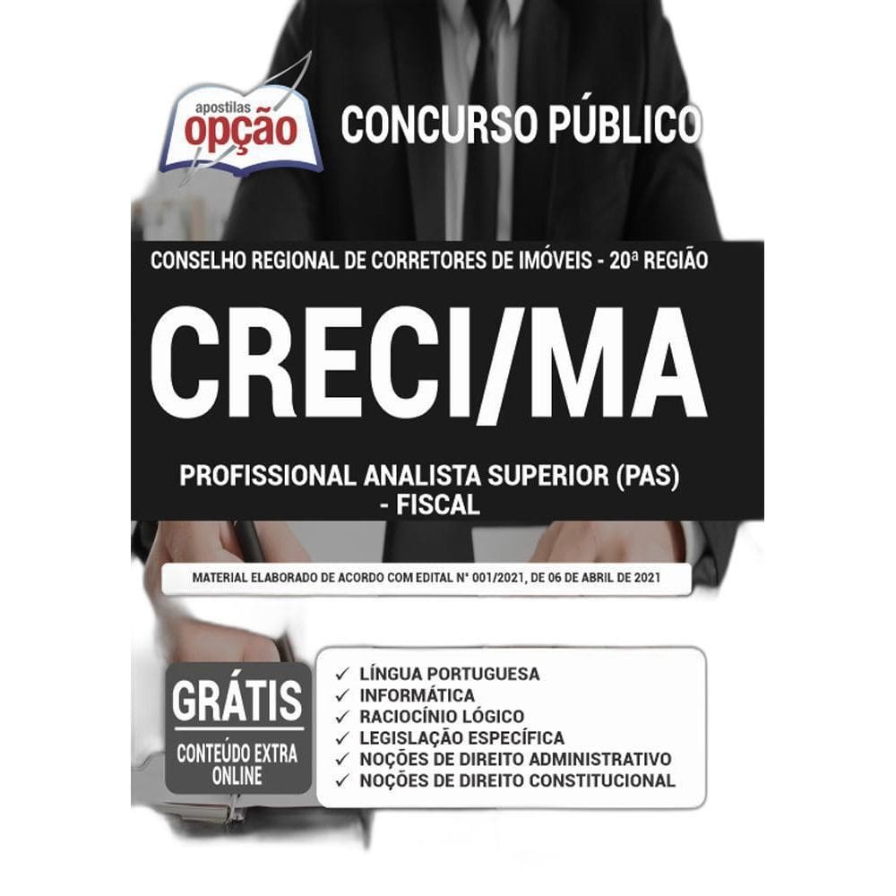 Apostila Creci Ma - Profissional Analista Superior - Fiscal