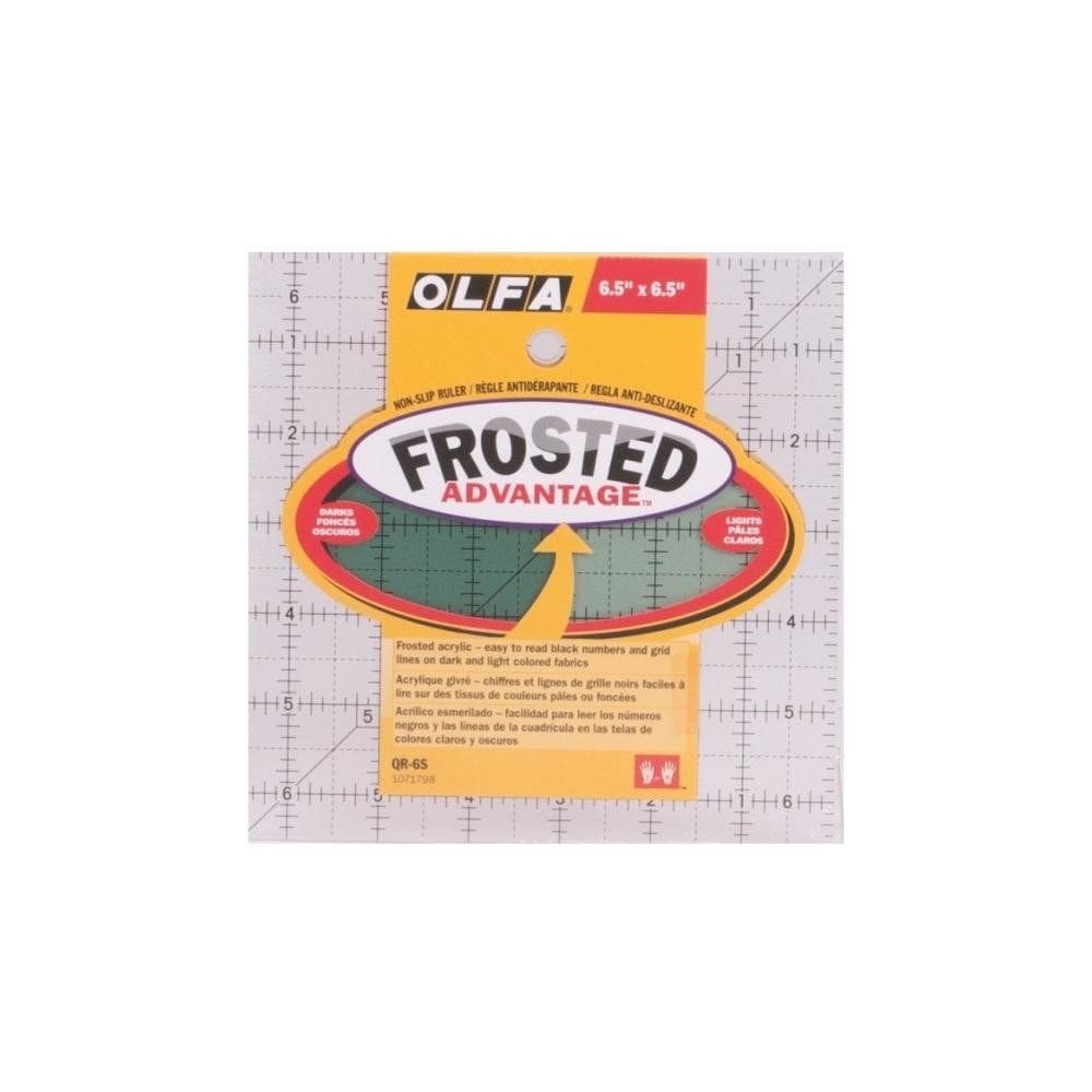 Régua OLFA QR-6S Acrílico Fosco 16,5x16,5 cm com grade