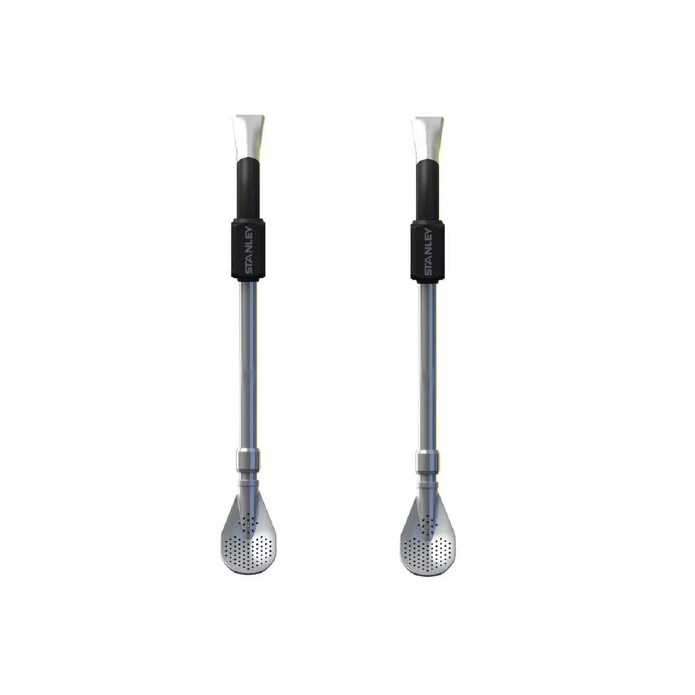 Kit 2 Bombas Colher Stanley Classic Terere Chimarrão Preta