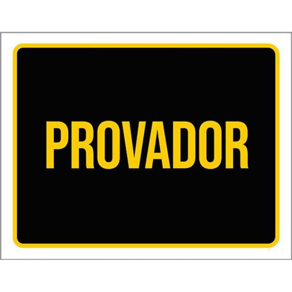 Kit 3 Placas Provador Setor Amarela