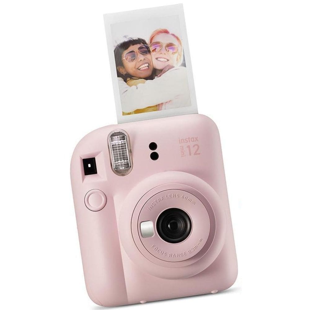 Câmera Instax Mini 12 + Filme De 10 Poses - Rosa Gloss