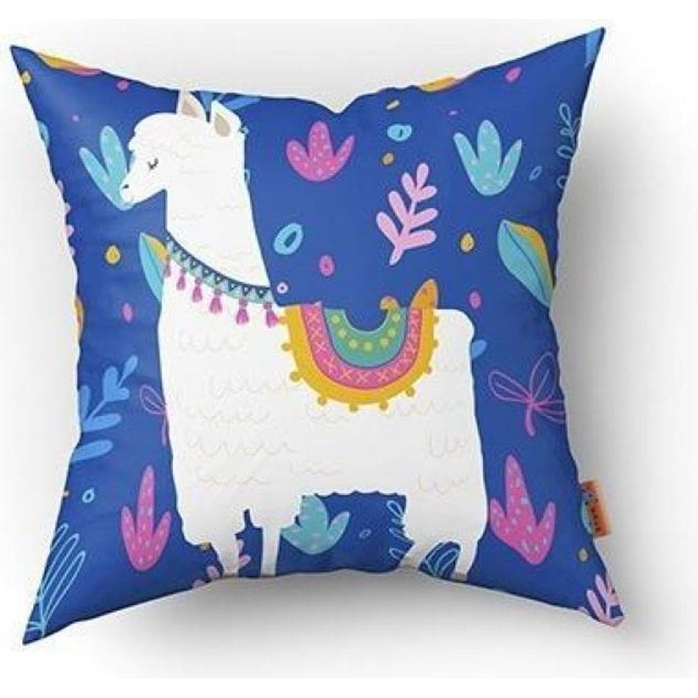 Almofada Rosa Lhama Infantil Decorativas 4 Amolfadas