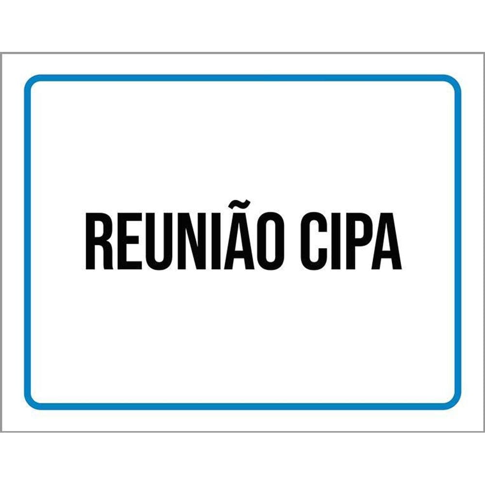 Kit 3 Placas Ambiente Sinalização Setor Reunião Cipa