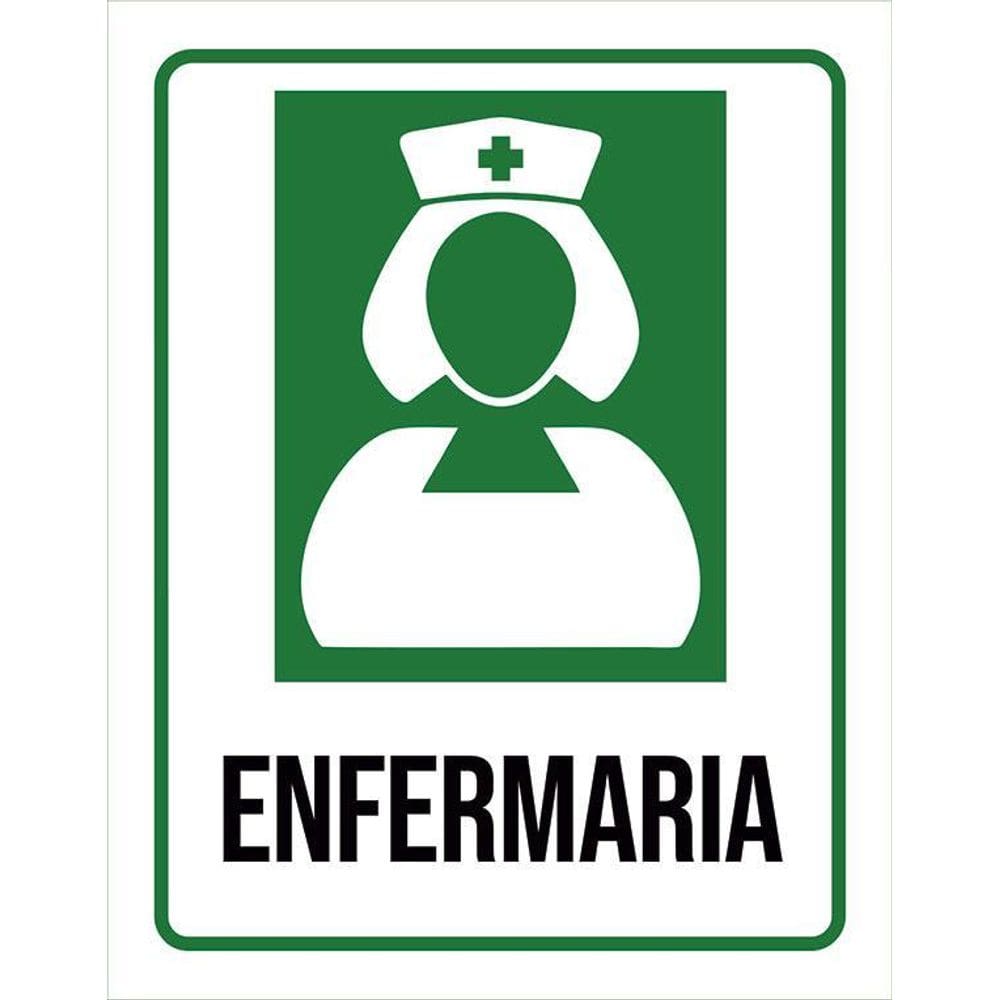 Kit 3 Placas Sinalização Hospitalar Enfermaria