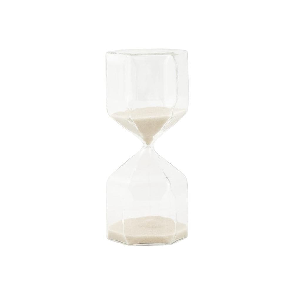 Ampulheta Decorativa Em Vidro Decorativa Geométrica 30 Min