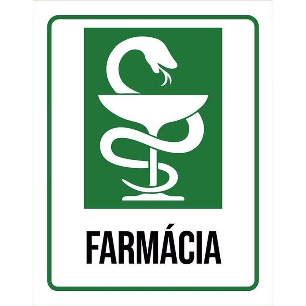 Kit 3 Placas Sinalização Hospitalar Farmácia