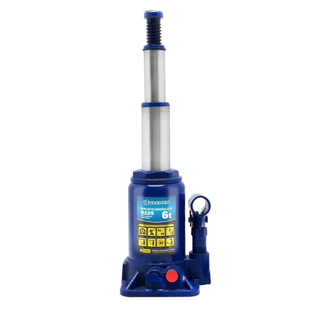 Macaco Hidraulico 6 Ton Mod Garrafa 2 Estagios 8229