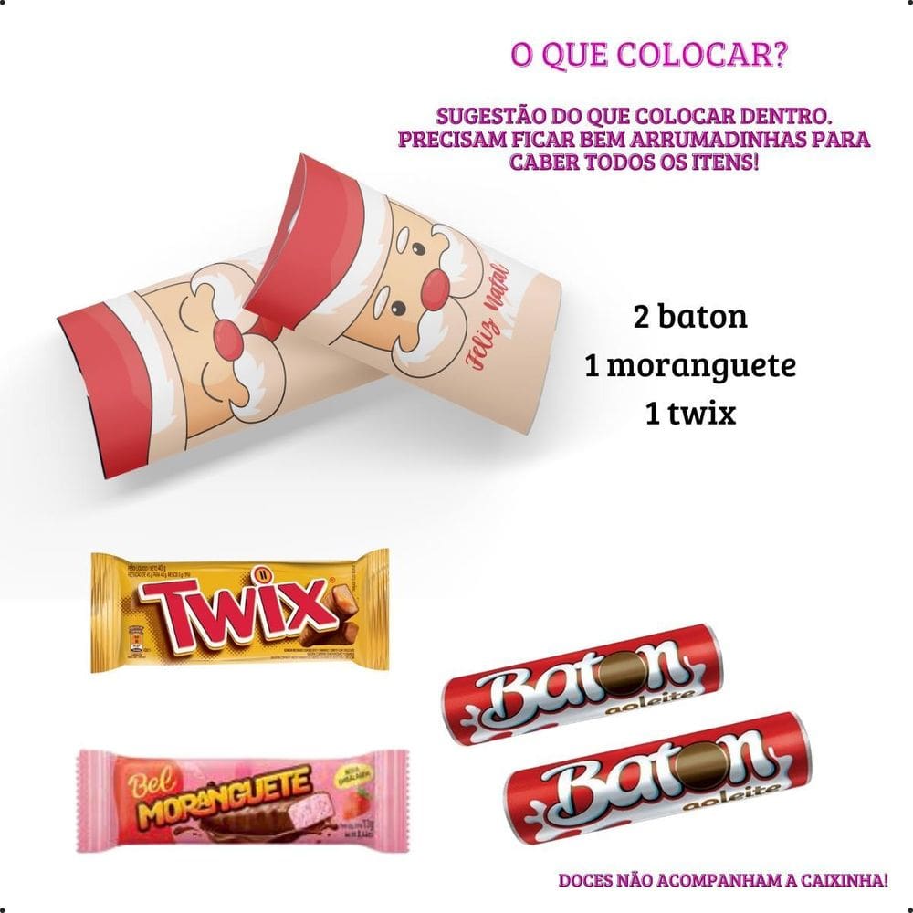 30 Lembrancinhas Natal Caixinhas Noel Mimo Cliente