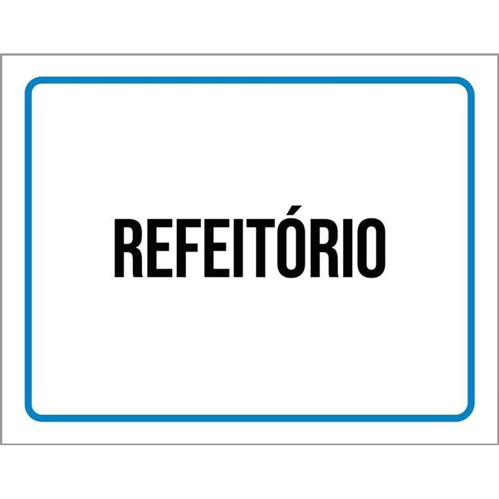 Kit 3 Placas Ambiente Sinalização Setor Refeitório