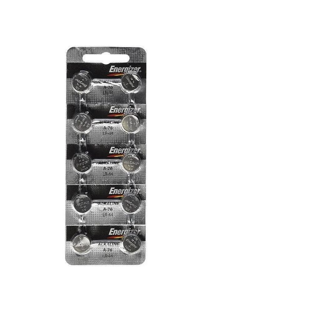 10 Bateria A76 Lr44 Energizer P/Relógio Brinquedo