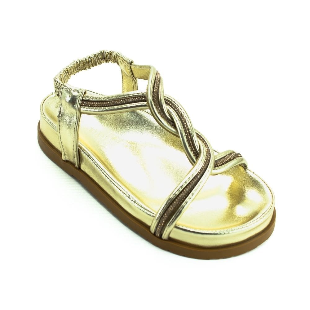 Sandália Infantil Menina Addan Mulher 5499 - Dourado