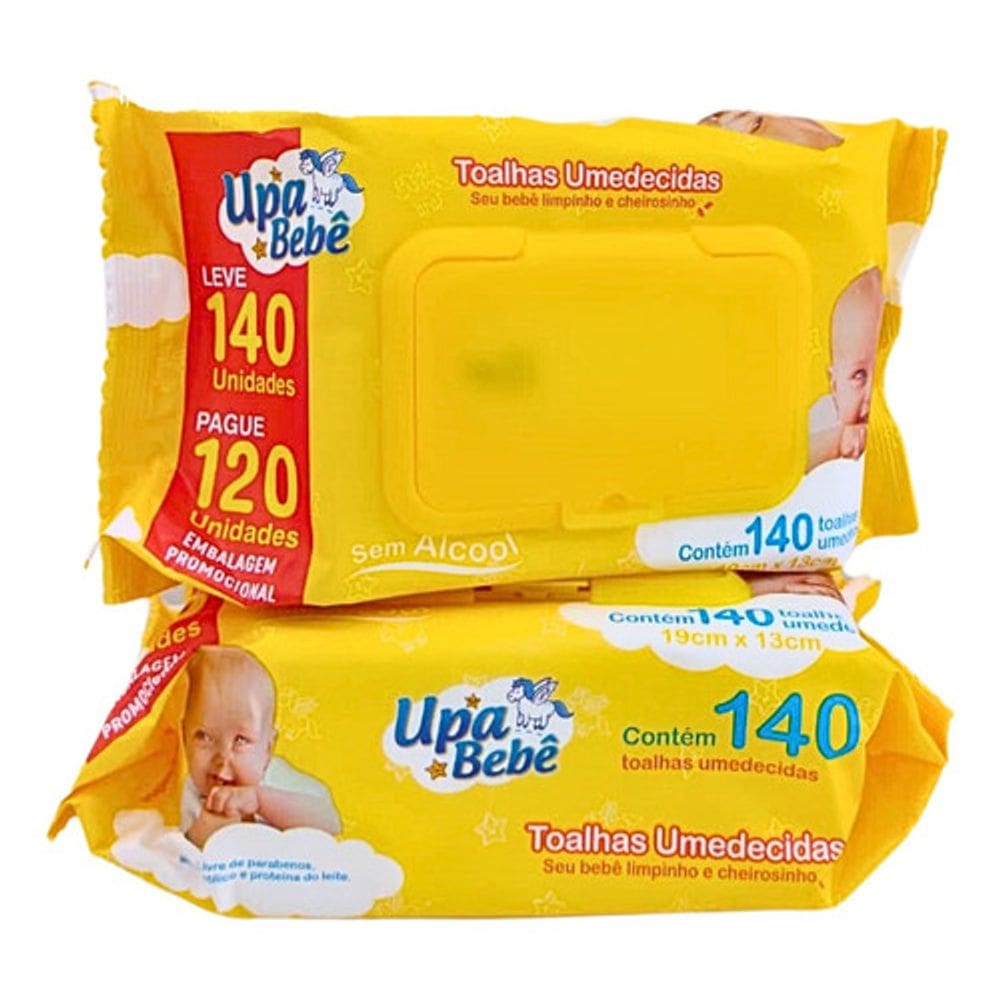 Toalhas Umedecidas Upa Bebê c/ 140 Un - Upa Bebê