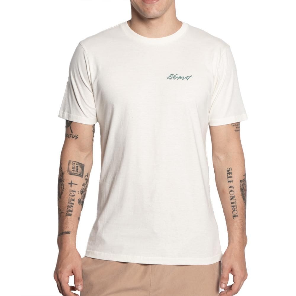 Camiseta Element Bugs World SM25 Masculina Off White