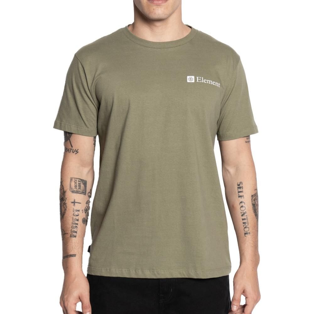 Camiseta Element Classic Smokey BP SM25 Masculina Verde