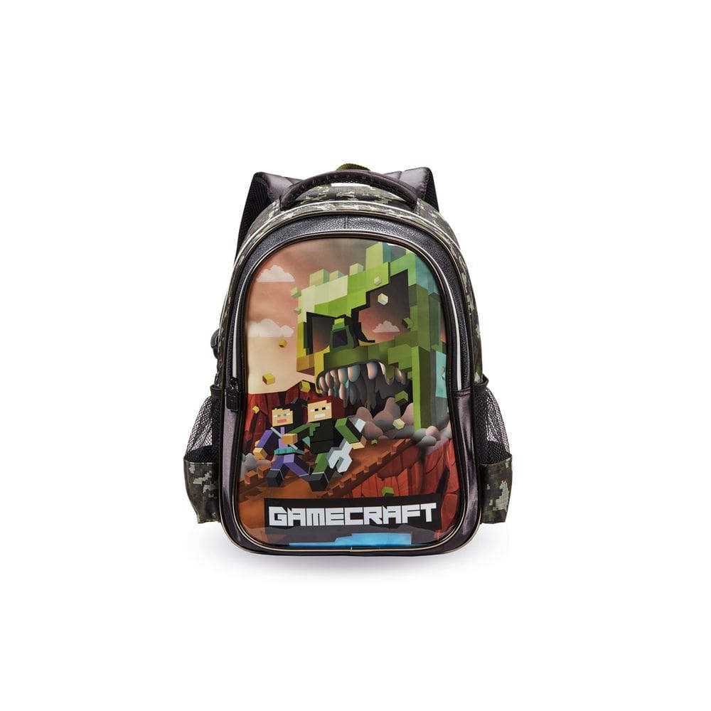 Mochila Game Crafit Infantil Escolar Manino Menina Gamer jogo