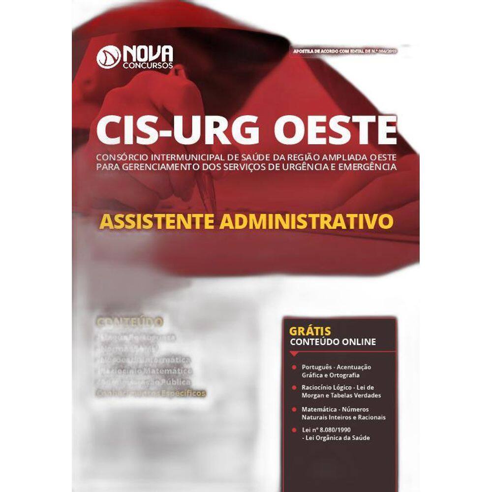 Apostila Cis Urg Oeste Mg - Assistente Administrativo