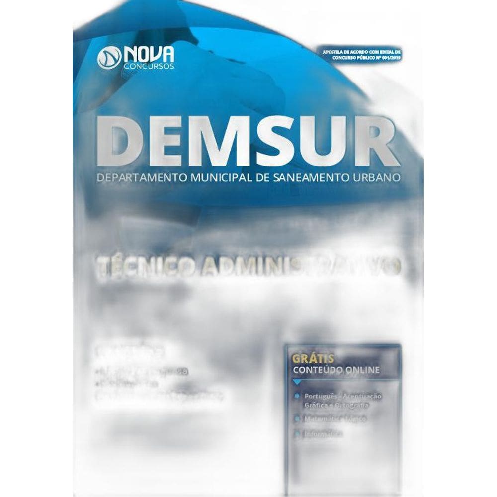 Apostila DEMSUR 2019 Técnico Administrativo