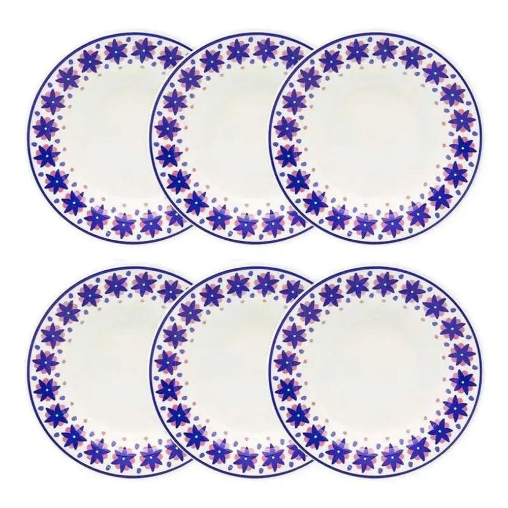 Conjunto De Jantar/lanche Sossego Oxford 12 Pecas