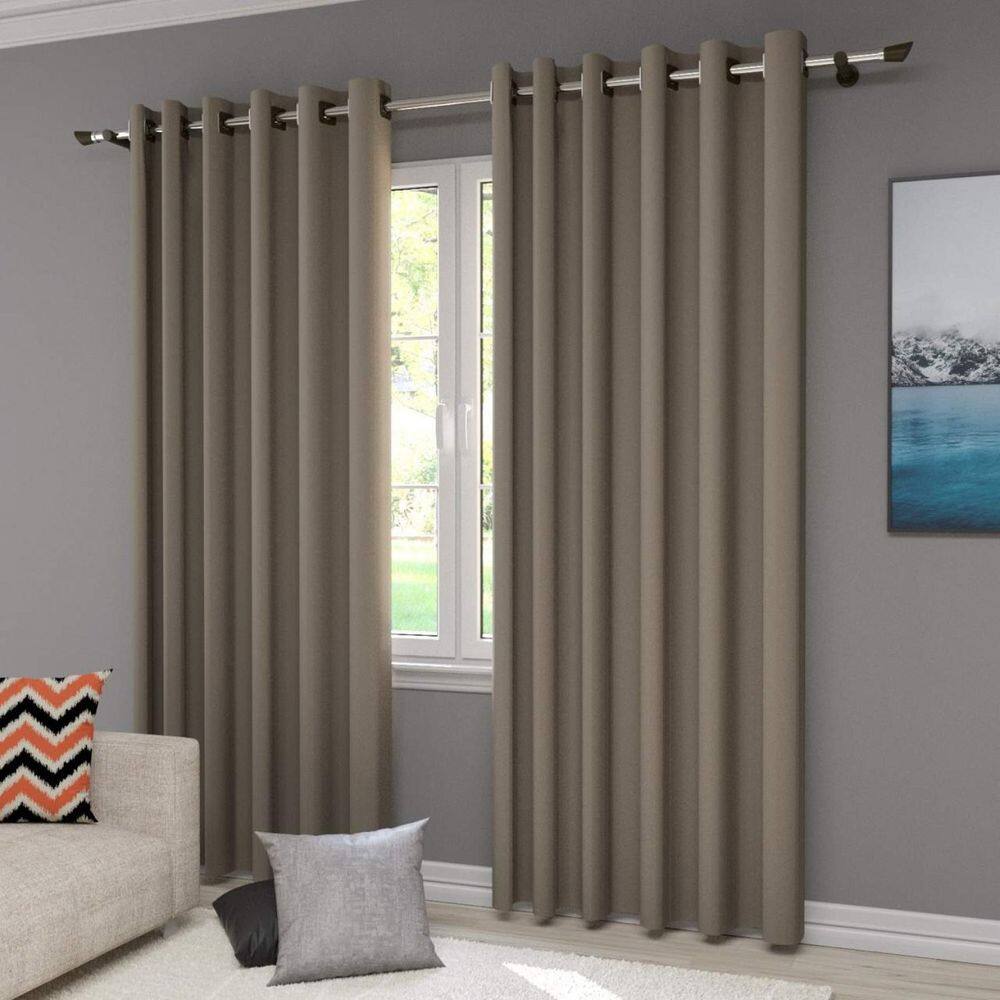 Cortina 100% Blackout 4,00cm X2,50 Cm Vitalle Plano Castor