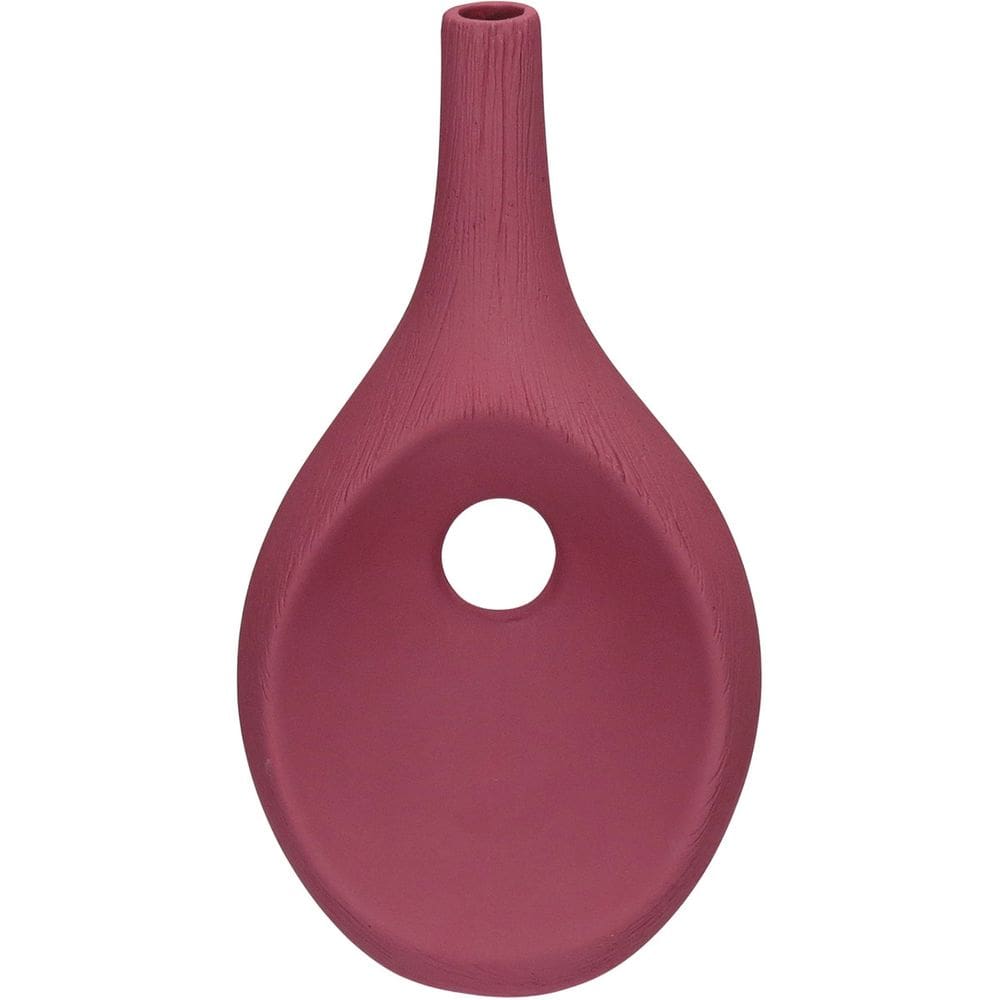 VASO DECORATIVO ENFEITE CASA GARRAFA HOME&CO CERÂMICA 31x16x11cm TERRACOTA