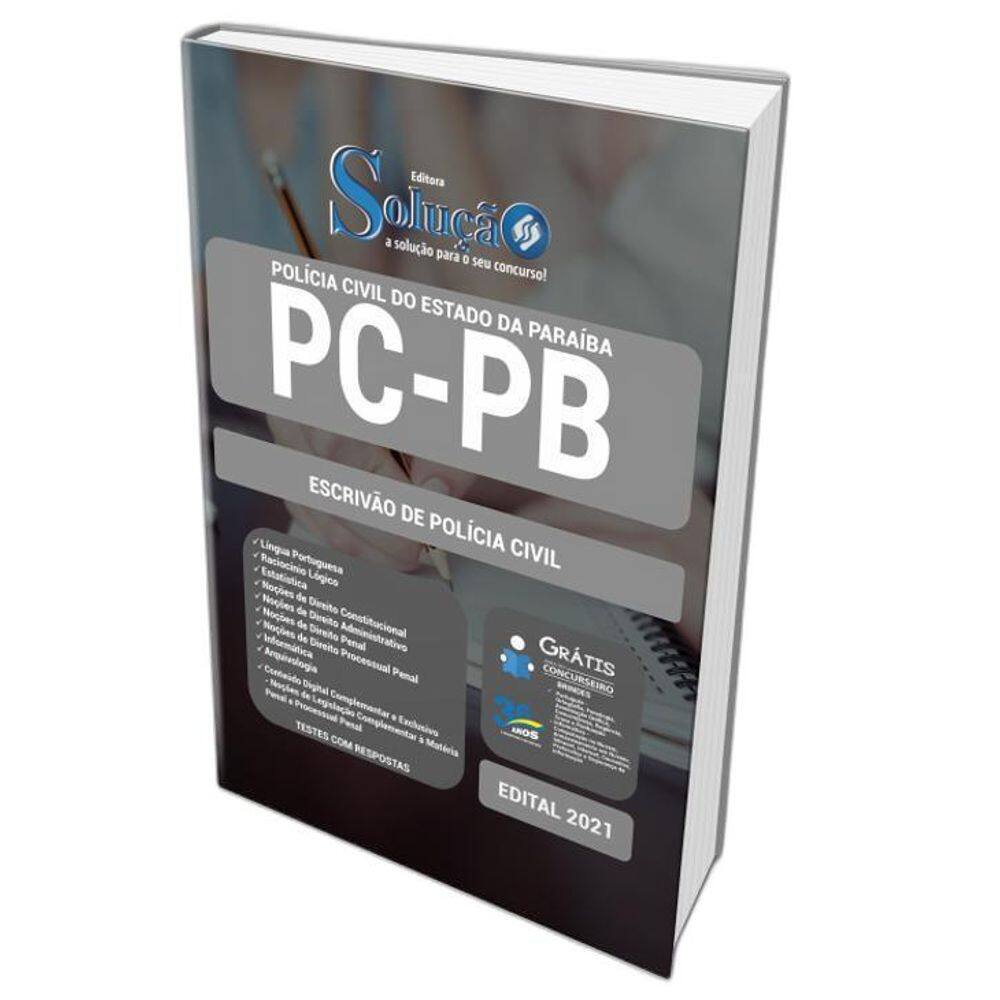 Apostila Concurso Pc Pb - Escrivão De Polícia Civil