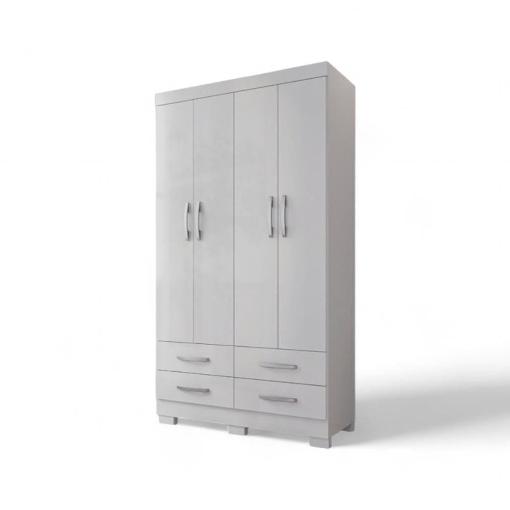 Roupeiro Viena 04 Portas E 04 Gavetas Branco