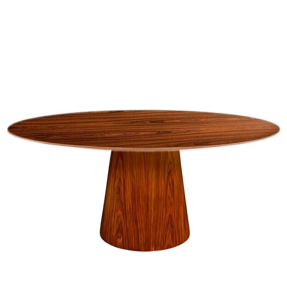 Mesa De Jantar Cone Oval 180x100 Cm Madeira Pau Ferro