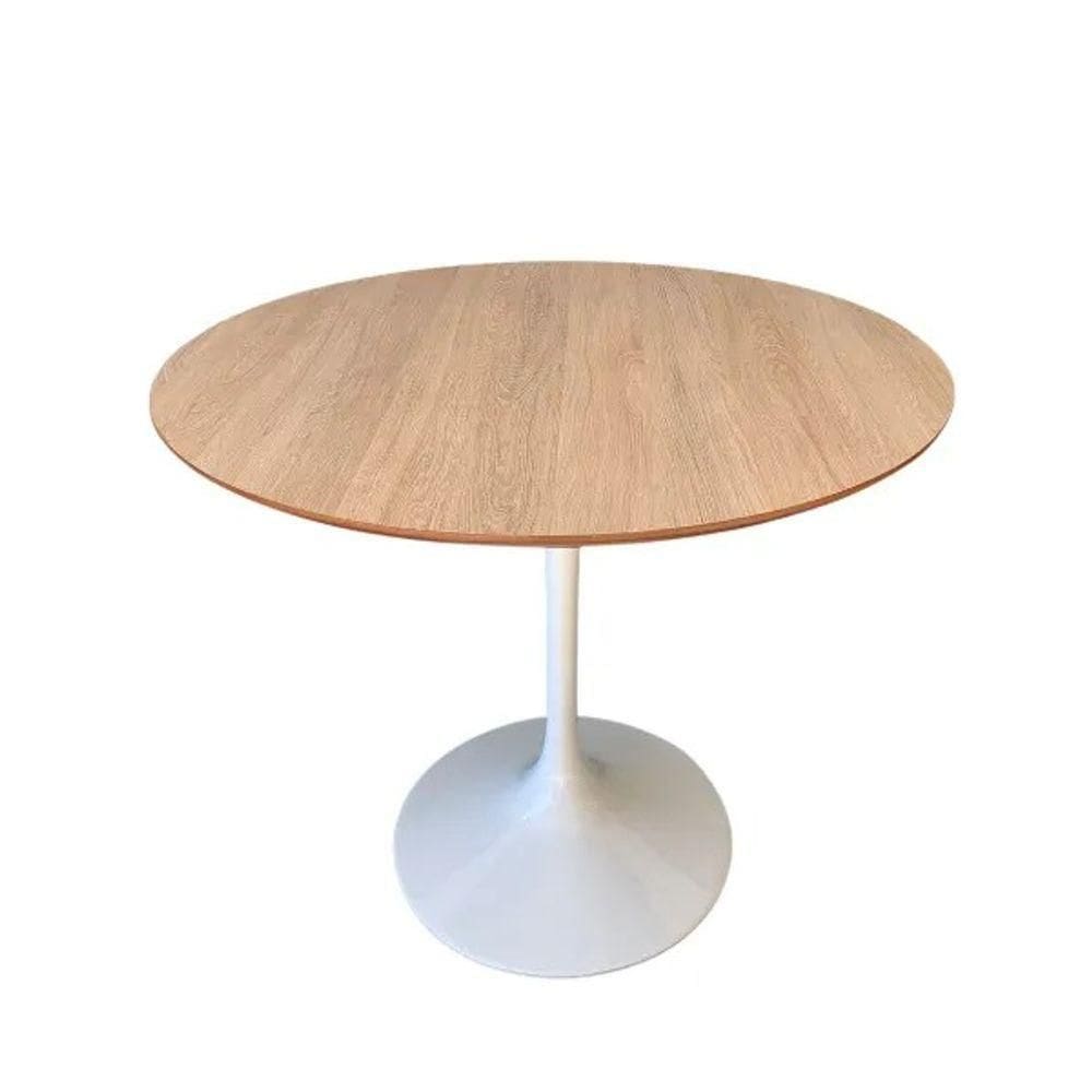 Mesa De Jantar Tulipa Saarinen Redonda 160 Cm Tampo Jade Cores Branco
