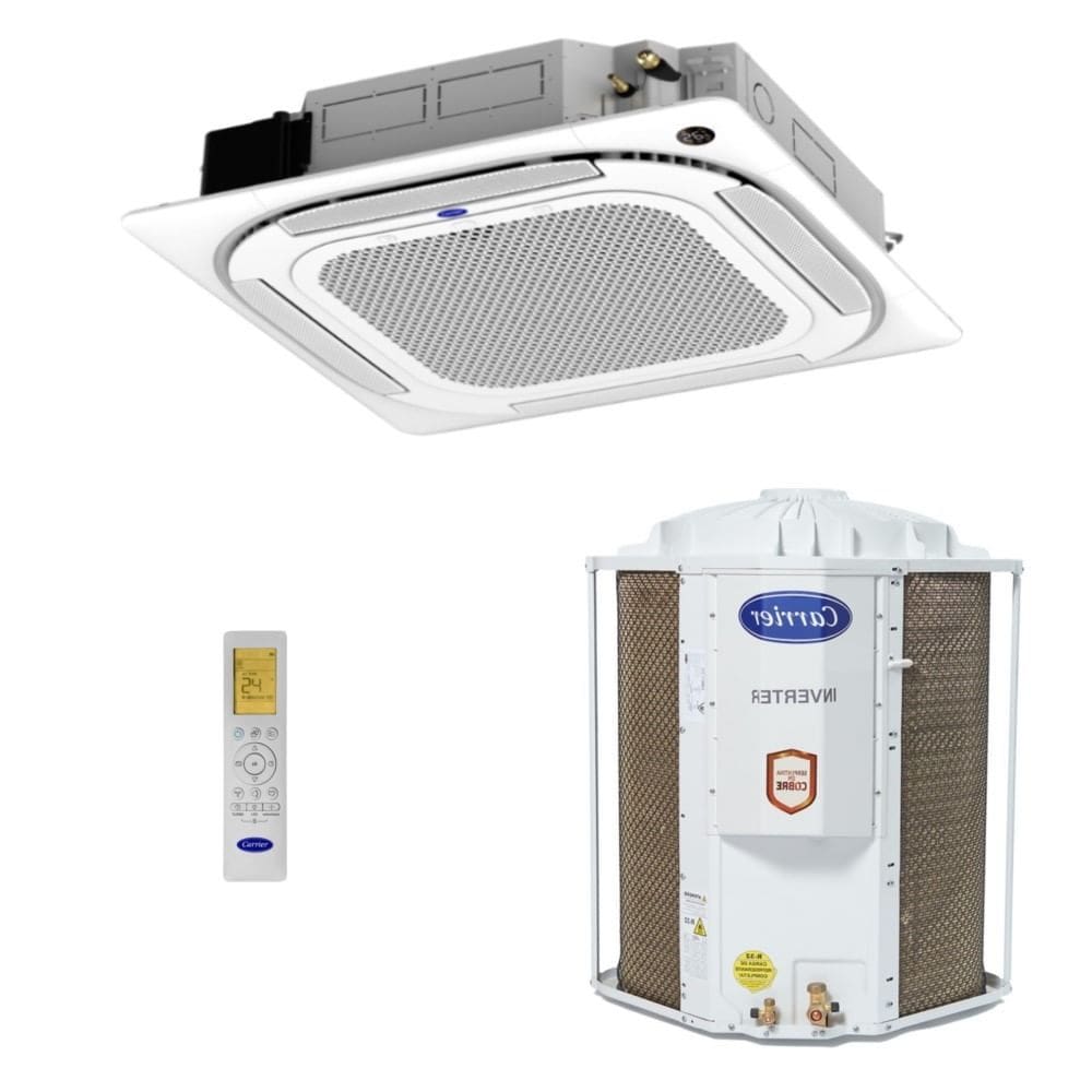 Ar-Condicionado Split Cassete Inverter 4 Vias Carrier Connect 18.000 BTUs R-32 Só Frio 220V Monofásico