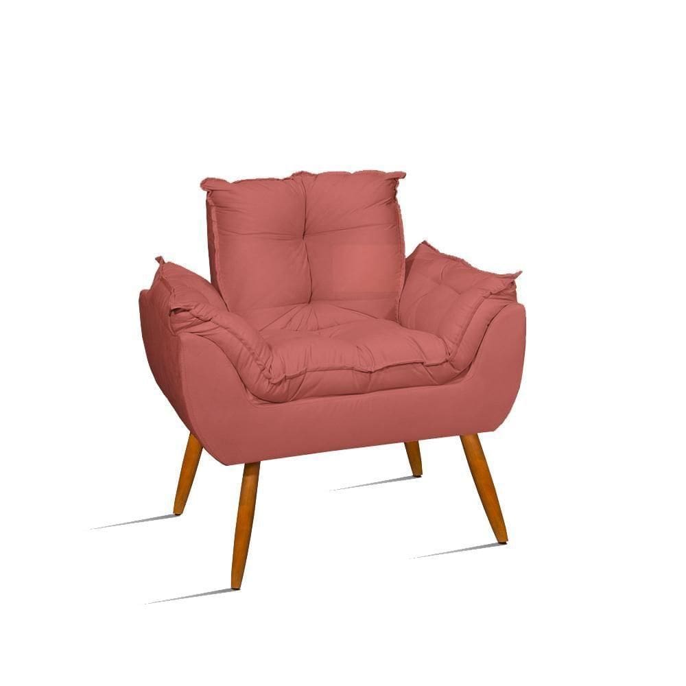 Poltrona Opala Decorativa Rosa