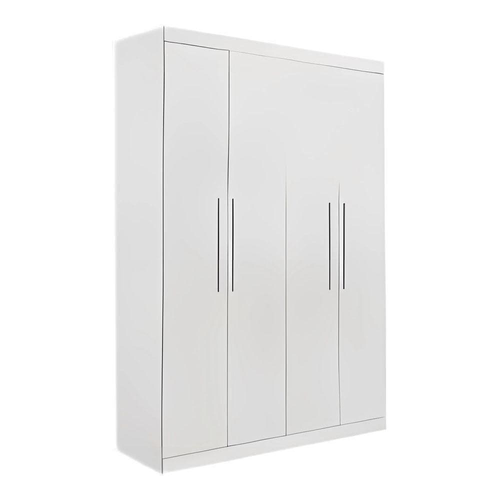 Guarda Roupa Ubatuba 4 Portas 3 Gavetas Valverde Branco