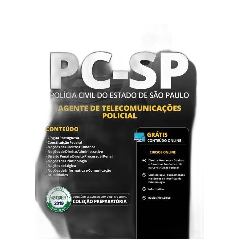Apostila PCSP 2019 Agente de Telecomunicações
