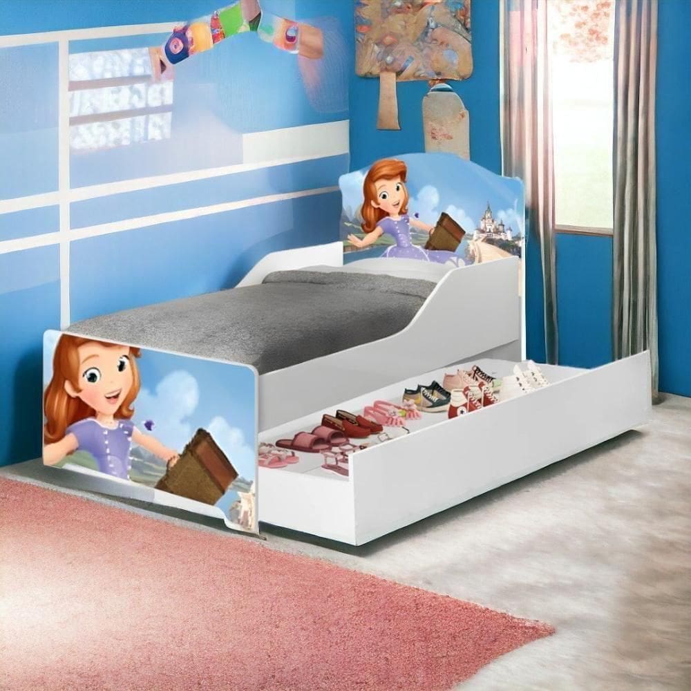 Cama Lívia Com Auxiliar E 02 Colchões Cambel